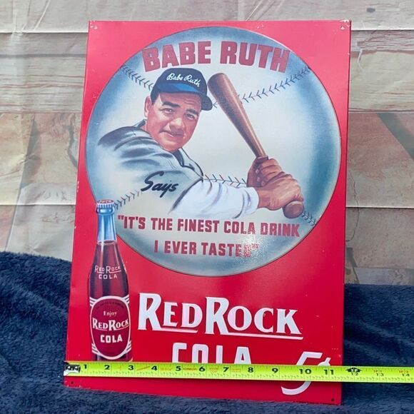 Lite metal wall sign of Babe Ruth and cola advertisement - Picture 3 of 4